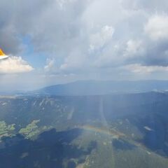 Flugwegposition um 12:16:30: Aufgenommen in der Nähe von Gemeinde Hüttenberg, Österreich in 2381 Meter